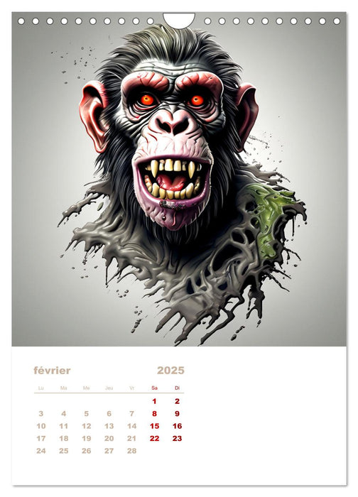 Marche des zombies (CALVENDO Calendrier mensuel 2025)