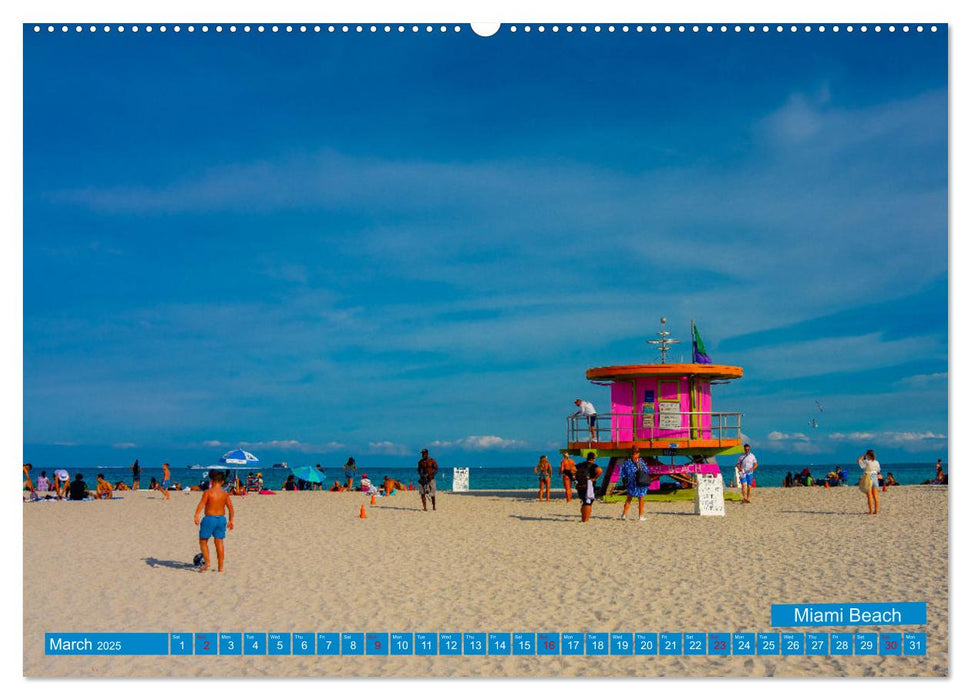 Colorful Miami (CALVENDO Monthly Calendar 2025)