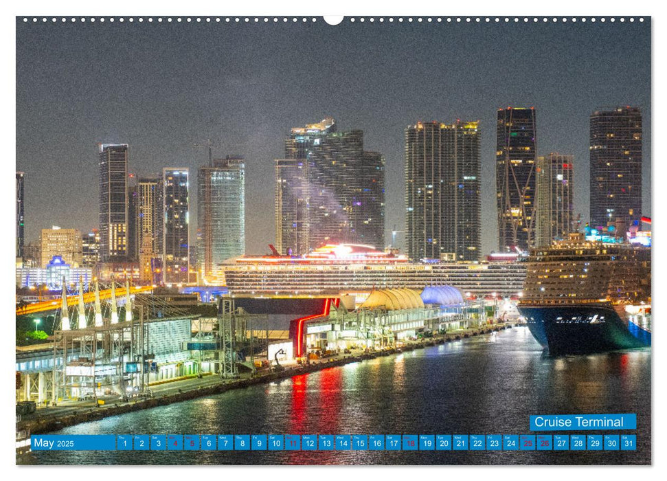 Colorful Miami (CALVENDO Monthly Calendar 2025)