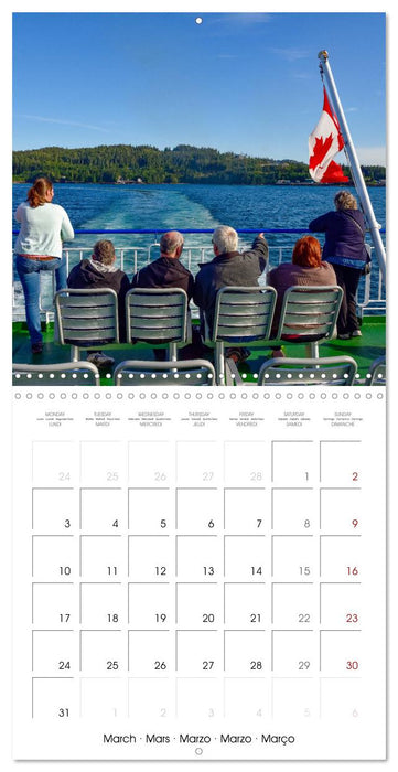 Enjoy Canada's Inside Passage (CALVENDO Monthly Calendar 2025)