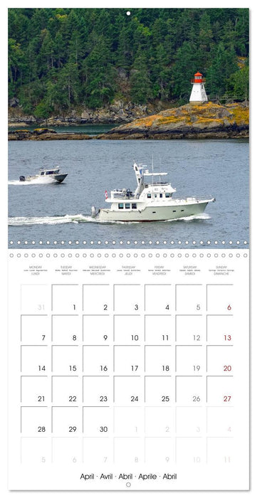 Enjoy Canada's Inside Passage (CALVENDO Monthly Calendar 2025)