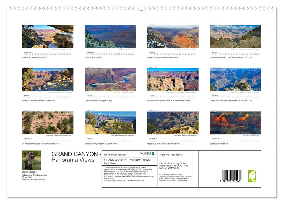 GRAND CANYON - Panorama Views (CALVENDO Premium-Calendar 2025)