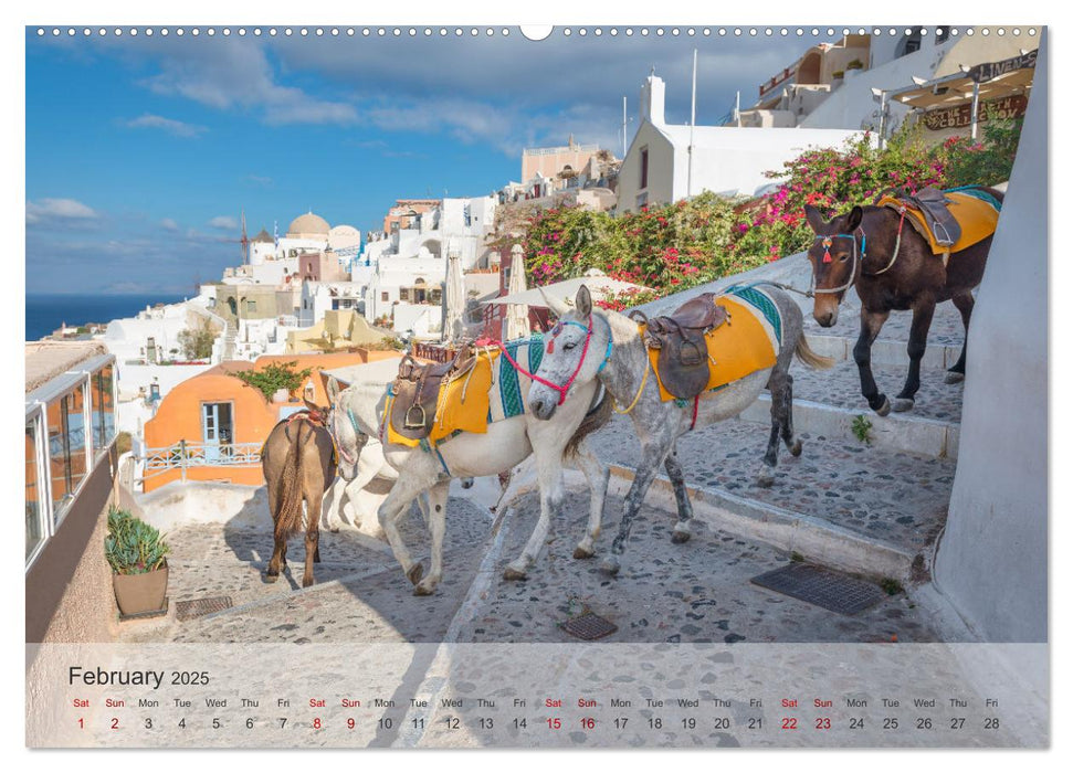 Whispers of Santorini (CALVENDO Monthly Calendar 2025)