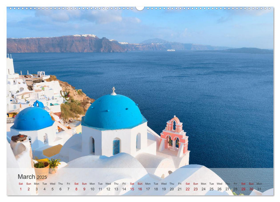 Whispers of Santorini (CALVENDO Monthly Calendar 2025)