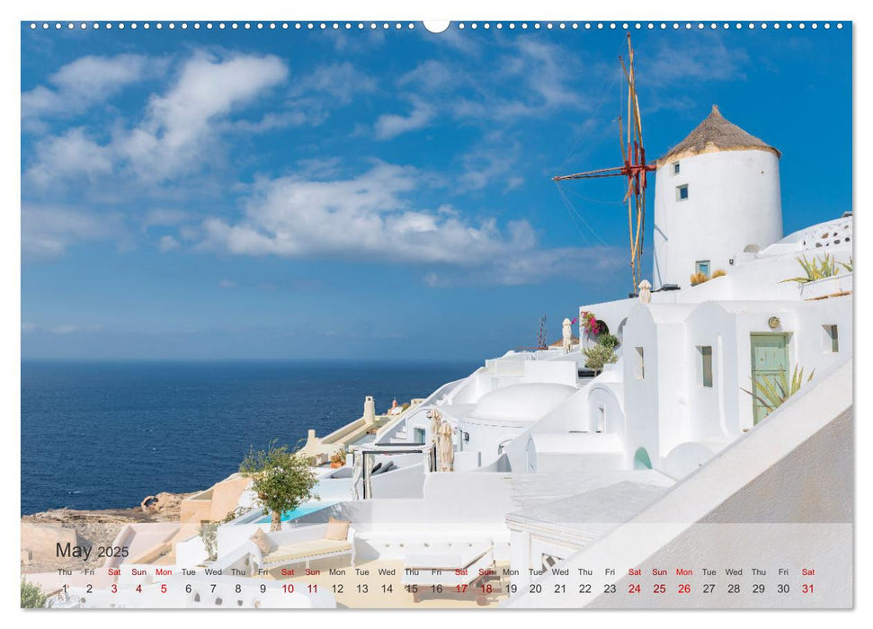 Whispers of Santorini (CALVENDO Monthly Calendar 2025)