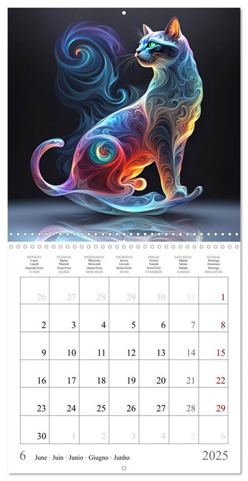 Rainbow Creatures (CALVENDO Monthly Calendar 2025)