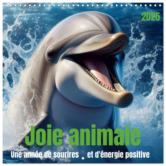 Joie animale - Une année de sourires et d'énergie positive (CALVENDO Calendrier mensuel 2025)