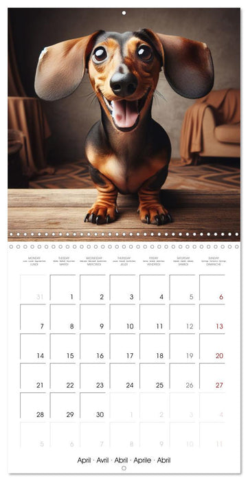 Joie animale - Une année de sourires et d'énergie positive (CALVENDO Calendrier mensuel 2025)