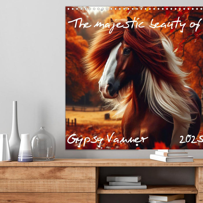 The majestic beauty of Gypsy Vanner (CALVENDO Monthly Calendar 2025)