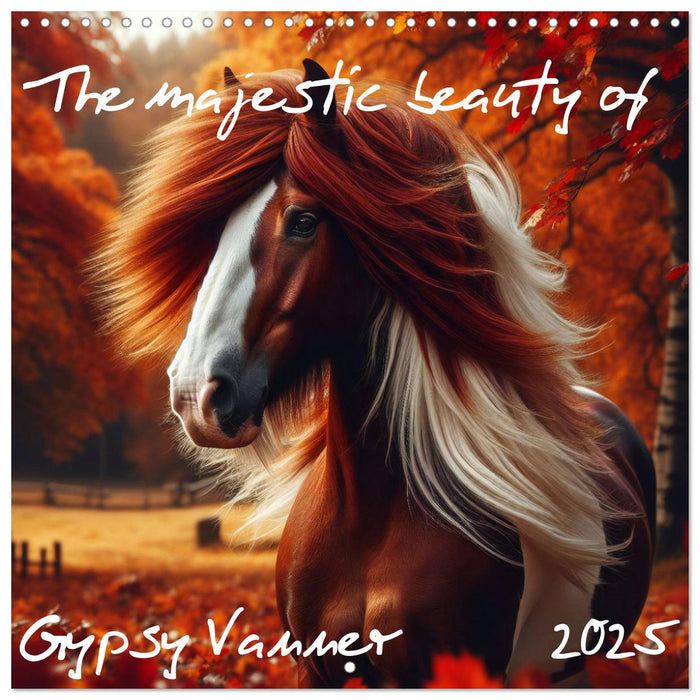 The majestic beauty of Gypsy Vanner (CALVENDO Monthly Calendar 2025)