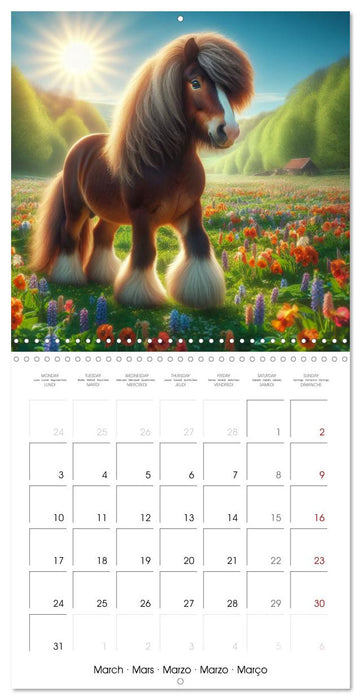 The majestic beauty of Gypsy Vanner (CALVENDO Monthly Calendar 2025)