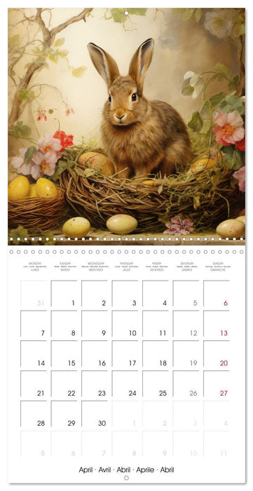 Des amours de lapins (CALVENDO Calendrier mensuel 2025)