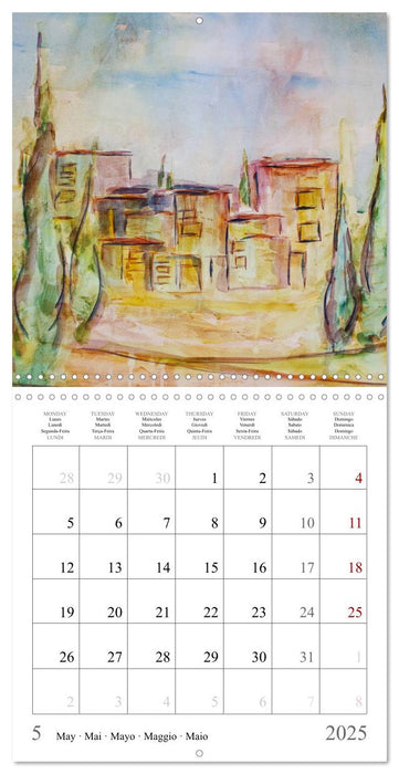 The colours of Tuscany in Italy (CALVENDO Monthly Calendar 2025)