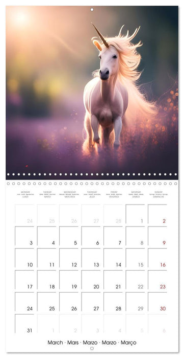 Fairytale Land of AI Unicorns (CALVENDO Monthly Calendar 2025)