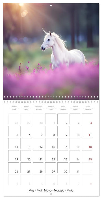 Fairytale Land of AI Unicorns (CALVENDO Monthly Calendar 2025)