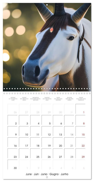 Fairytale Land of AI Unicorns (CALVENDO Monthly Calendar 2025)