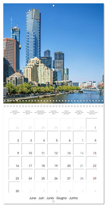 Melbourne - Australia's friendly metropolis (CALVENDO Monthly Calendar 2025)