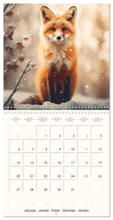 Cute foxes (CALVENDO Monthly Calendar 2025)