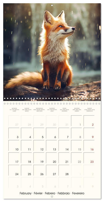 Cute foxes (CALVENDO Monthly Calendar 2025)