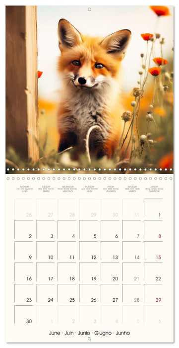 Cute foxes (CALVENDO Monthly Calendar 2025)