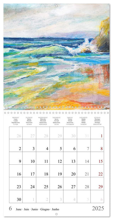 Painted landscapes dressed in seasonal colours (CALVENDO Monthly Calendar 2025)