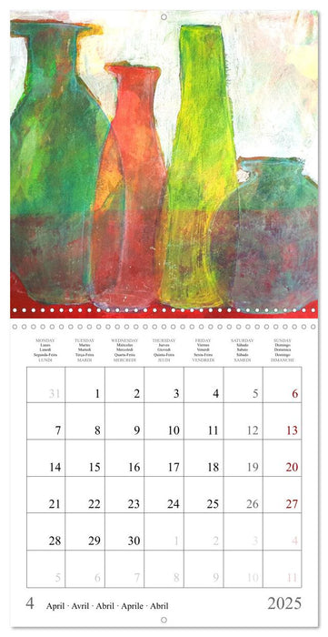 Oasis of calm - Finding silence in painted still life (CALVENDO Monthly Calendar 2025)