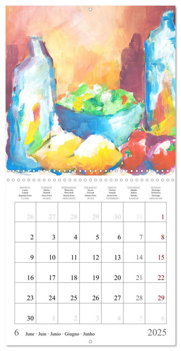 Oasis of calm - Finding silence in painted still life (CALVENDO Monthly Calendar 2025)