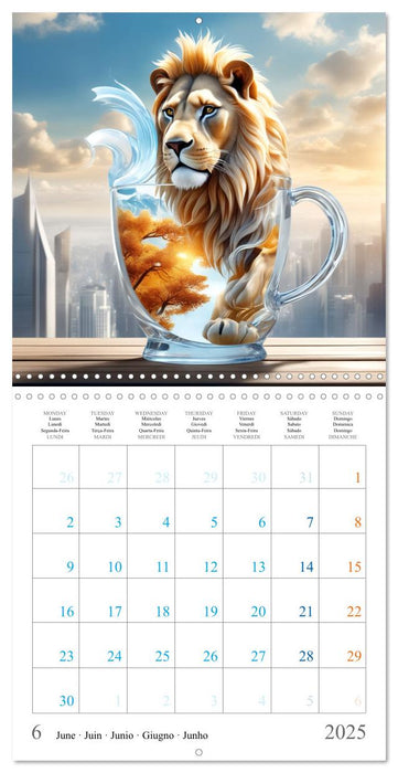 Animals in a jar (CALVENDO Monthly Calendar 2025)