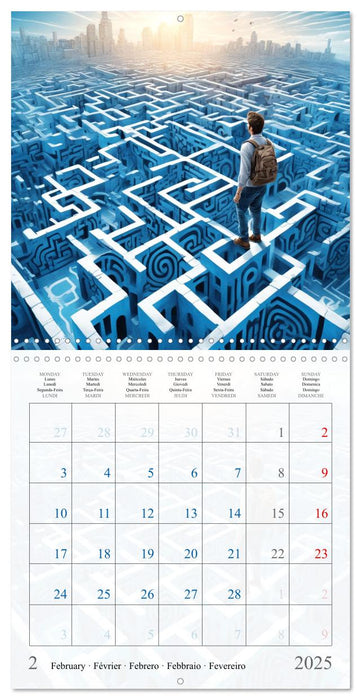 The labyrinths (CALVENDO Monthly Calendar 2025)