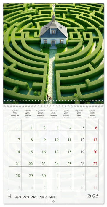 The labyrinths (CALVENDO Monthly Calendar 2025)