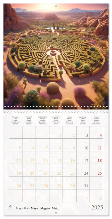 The labyrinths (CALVENDO Monthly Calendar 2025)