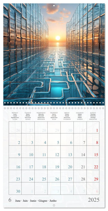 The labyrinths (CALVENDO Monthly Calendar 2025)