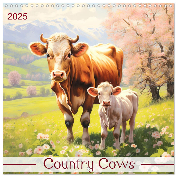 Country Cows (CALVENDO Monthly Calendar 2025)