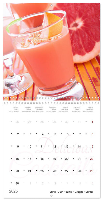 Delicious cocktails (CALVENDO Monthly Calendar 2025)