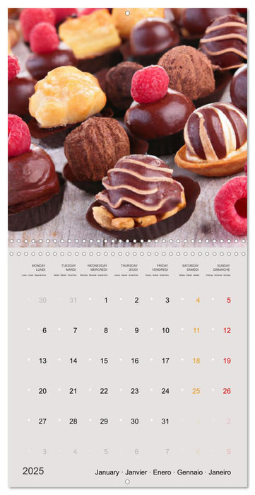 Chocolate treat (CALVENDO Monthly Calendar 2025)