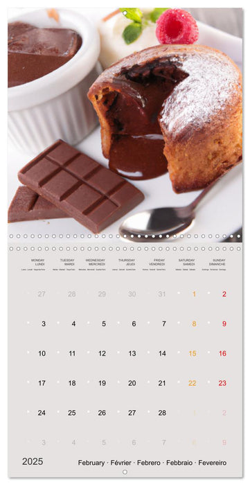 Chocolate treat (CALVENDO Monthly Calendar 2025)