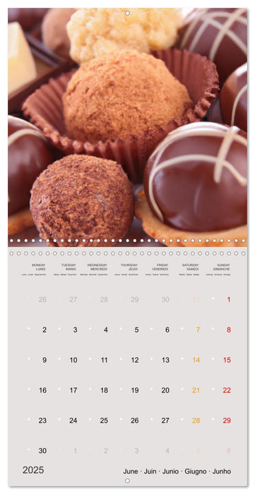 Chocolate treat (CALVENDO Monthly Calendar 2025)