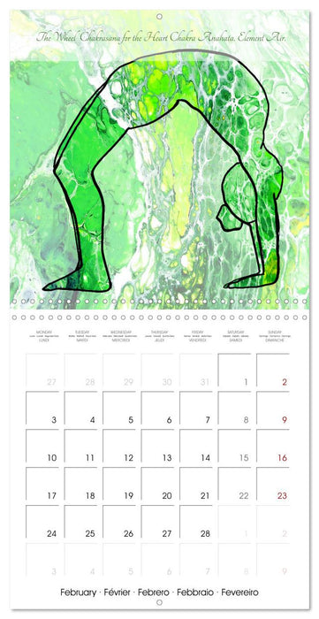 Powerful Chakras Yoga (CALVENDO Monthly Calendar 2025)