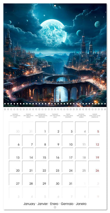 DISTANT WORLDS Explore the universe (CALVENDO Monthly Calendar 2025)