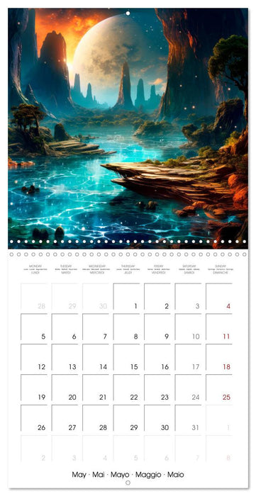 DISTANT WORLDS Explore the universe (CALVENDO Monthly Calendar 2025)