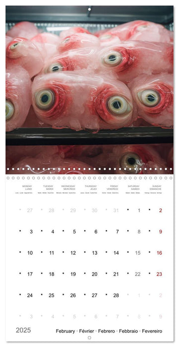 Creepy AI Cuisine (CALVENDO Monthly Calendar 2025)