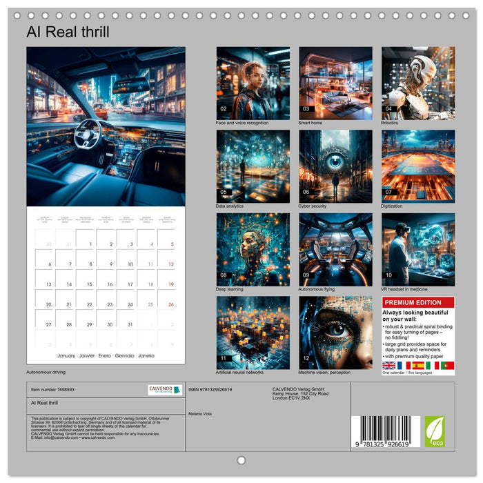 AI Real thrill (CALVENDO Monthly Calendar 2025)