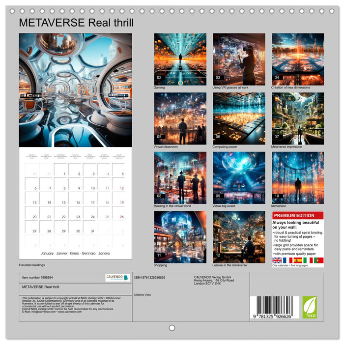 METAVERSE Real thrill (CALVENDO Monthly Calendar 2025)