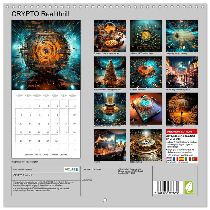 CRYPTO Real thrill (CALVENDO Monthly Calendar 2025)