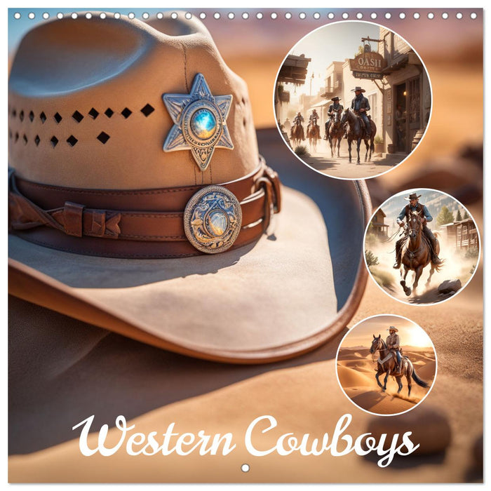 Western Cowboys (CALVENDO Monthly Calendar 2025)