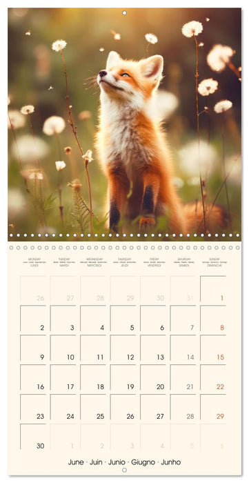 Les renards, des créatures si mignonnes (CALVENDO Calendrier mensuel 2025)