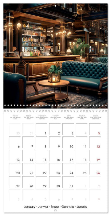 Bar and lounge atmosphere (CALVENDO Monthly Calendar 2025)