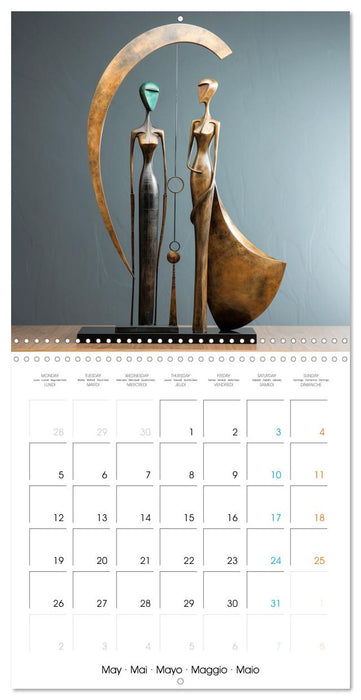 Statuettes contemporaines (CALVENDO Calendrier mensuel 2025)