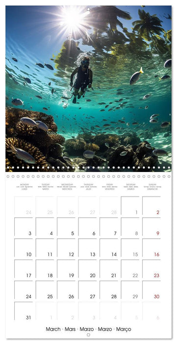 Beside tropical beaches (CALVENDO Monthly Calendar 2025)