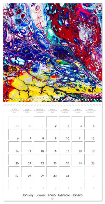 Your year full of rainbows by Katharina Stachanczyk (CALVENDO Monthly Calendar 2025)